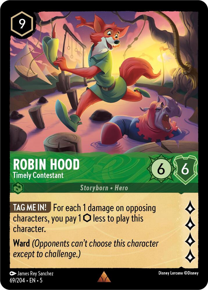 Lorcana - Robin Hood - Timely Contestant - Shimmering Skies (5)