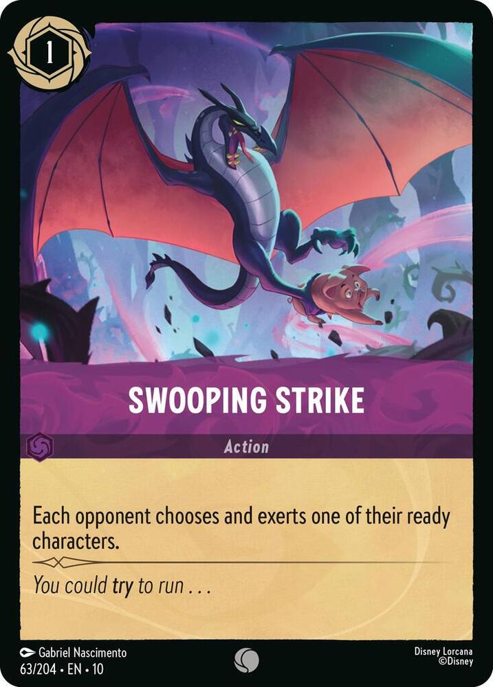 Lorcana - Swooping Strike - Cold Foil - Whispers in the Well (10)