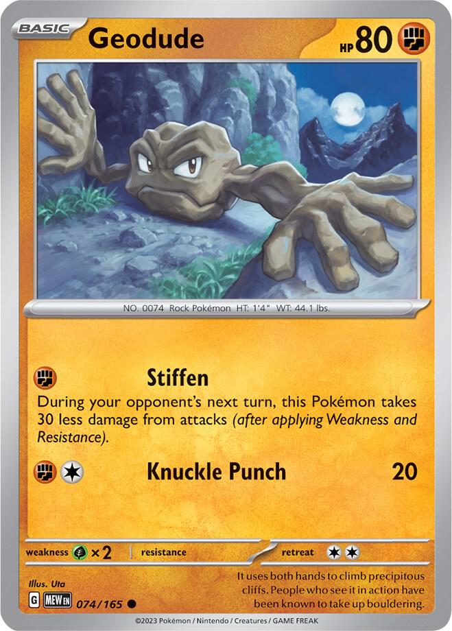 Pokemon - Geodude - SV: Scarlet & Violet 151 (MEW)
