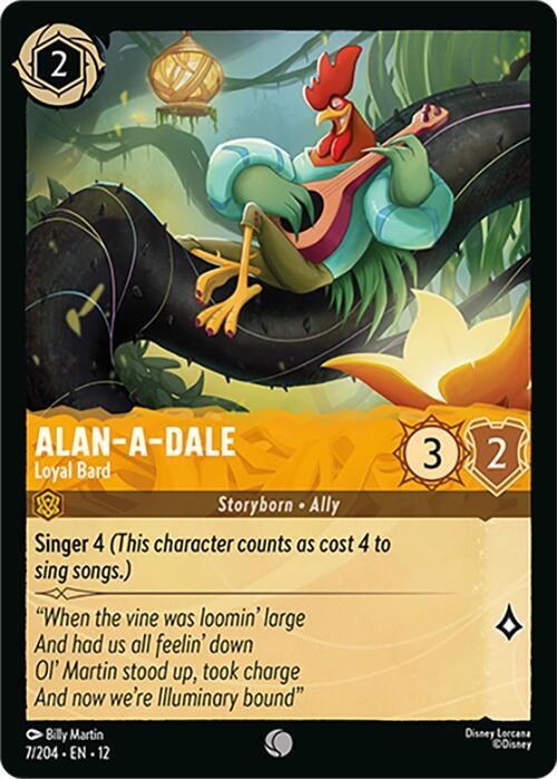 Lorcana - Alan-a-Dale - Loyal Bard - Wilds Unknown (12)