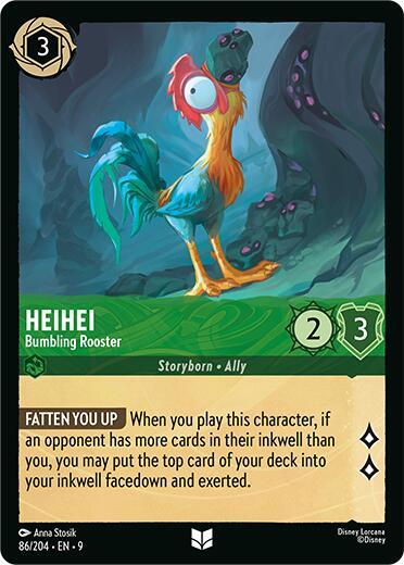 Lorcana - Heihei - Bumbling Rooster - Fabled (9)