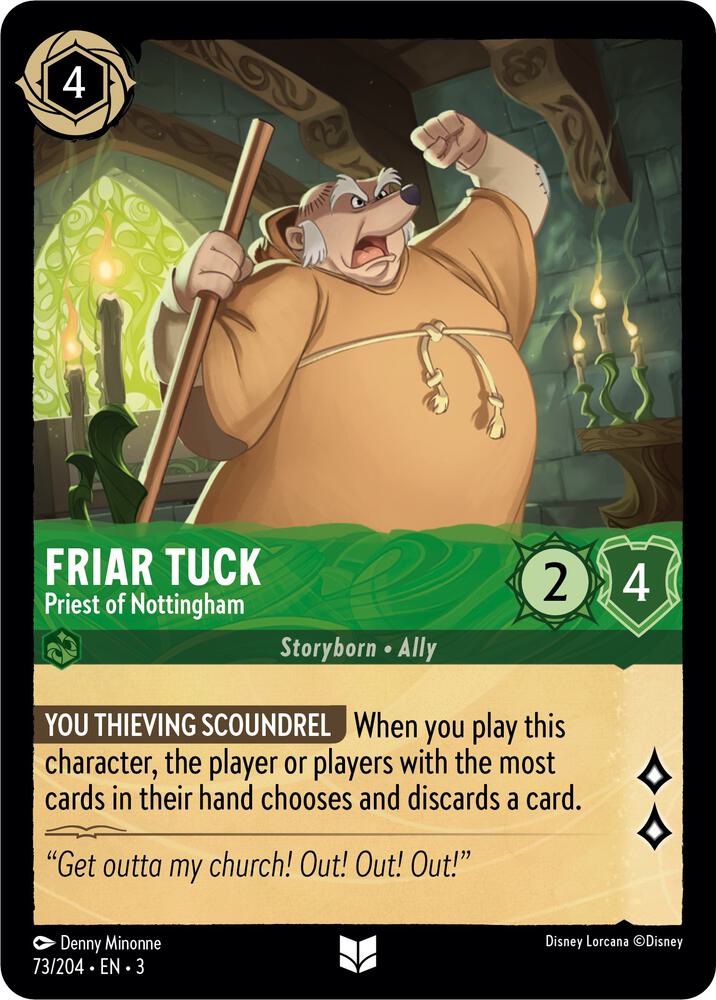 Lorcana - Friar Tuck - Priest of Nottingham - Into the Inklands (3)