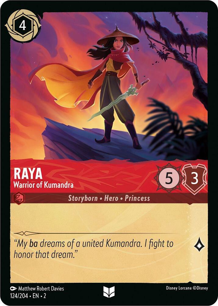 Lorcana - Raya - Warrior of Kumandra - Rise of the Floodborn (2)