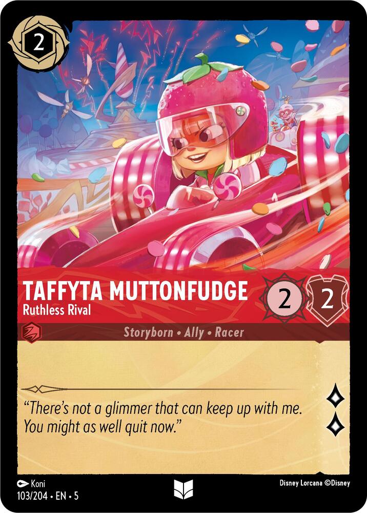Lorcana - Taffyta Muttonfudge - Ruthless Rival - Cold Foil - Shimmering Skies (5)