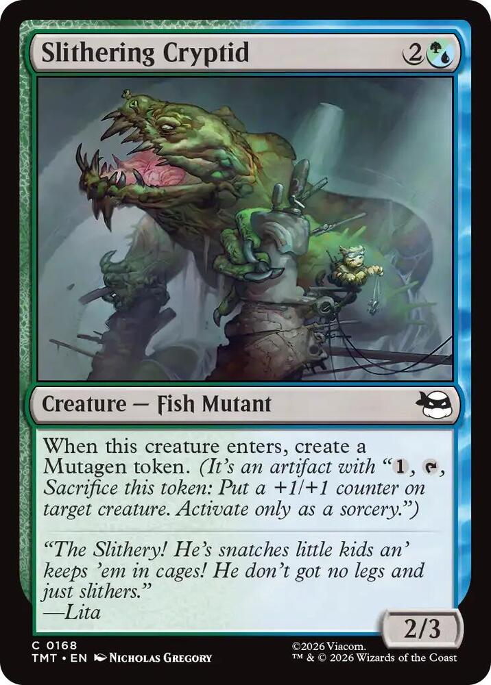 MTG - Slithering Cryptid - Teenage Mutant Ninja Turtles (TMT)