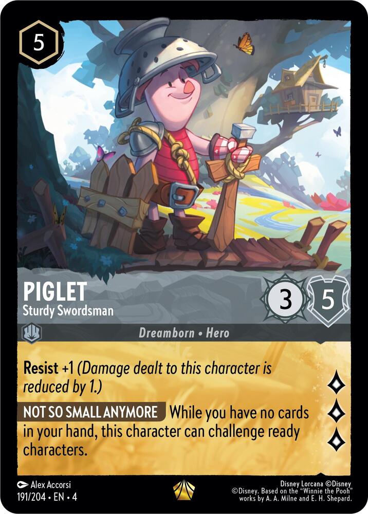 Lorcana - Piglet - Sturdy Swordsman - Ursula's Return (4)