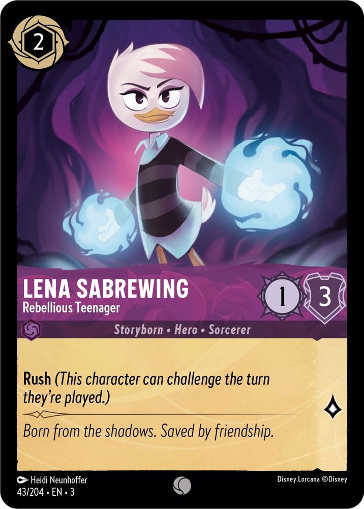 Lorcana - Lena Sabrewing - Rebellious Teenager - Into the Inklands (3)