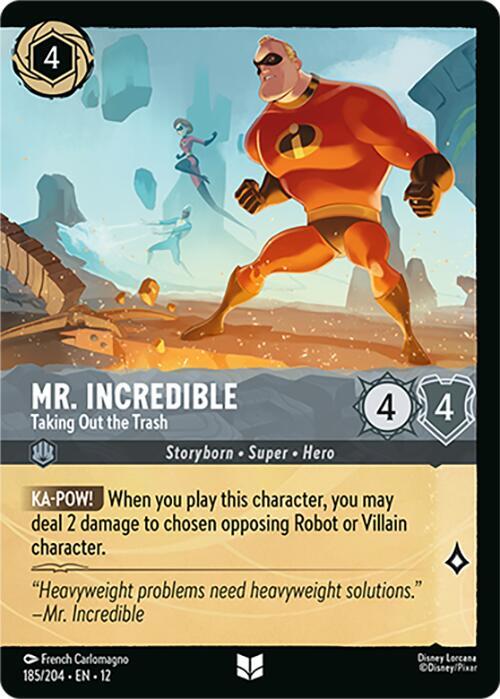Lorcana - Mr. Incredible - Taking Out the Trash (Foil) - Wilds Unknown (12)