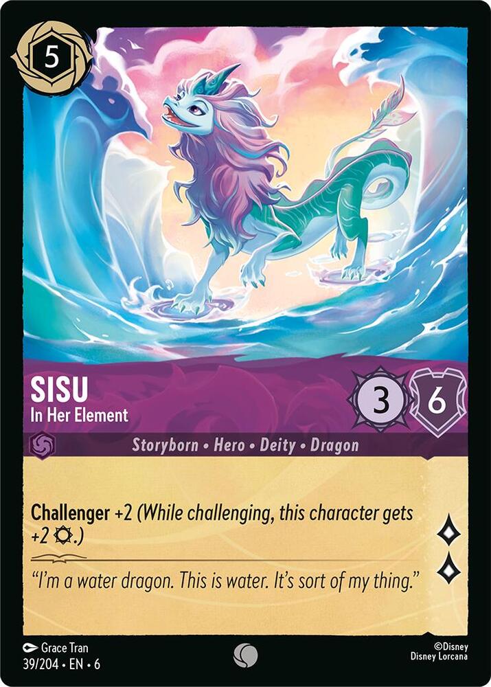 Lorcana - Sisu - In Her Element - Azurite Sea (6) Cold Foil