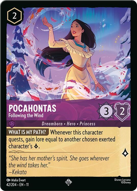 Lorcana - Pocahontas - Following the Wind - Winterspell (11)