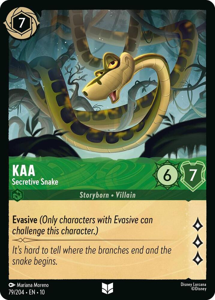 Lorcana - Kaa Secretive Snake - Whispers in the Well (10)