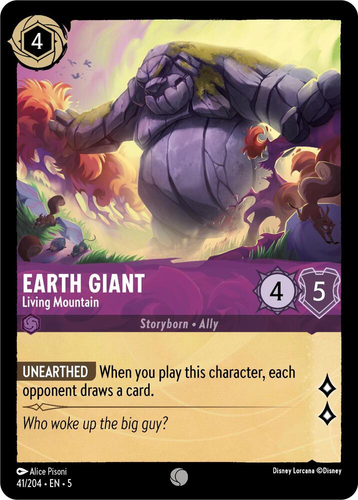 Lorcana - Earth Giant - Living Mountain - Shimmering Skies (5)