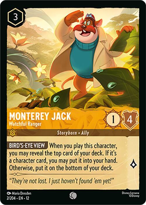 Lorcana - Monterey Jack - Watchful Ranger - Wilds Unknown (12)
