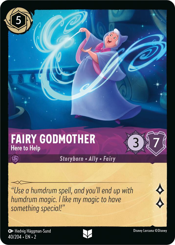 Lorcana - Fairy Godmother - Here to Help - Rise of the Floodborn (2)