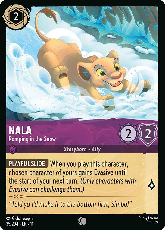 Lorcana - Nala - Romping in the Snow - Cold Foil - Winterspell (11)
