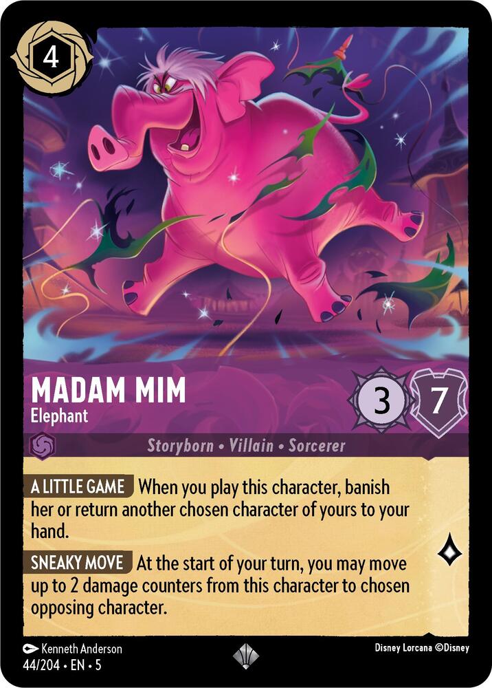 Lorcana - Madam Mim - Elephant - Shimmering Skies (5)
