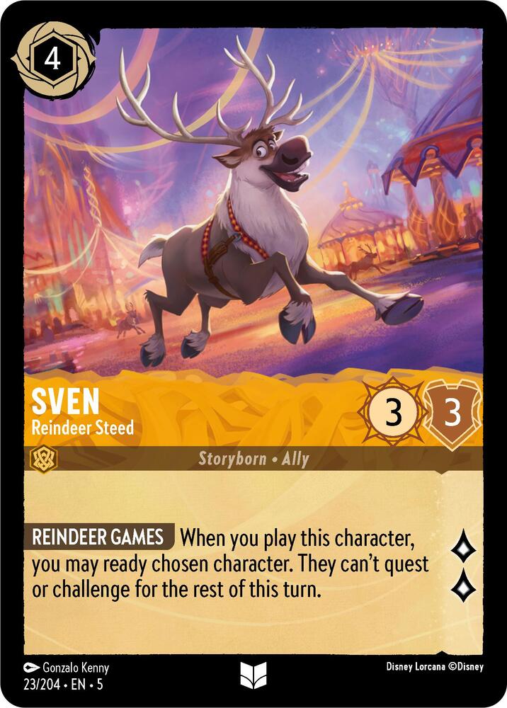 Lorcana - Sven - Reindeer Steed - Shimmering Skies (5)