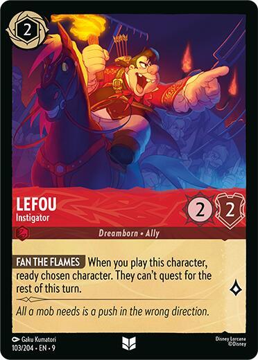 Lorcana - LeFou - Instigator - Cold Foil - Fabled (9)