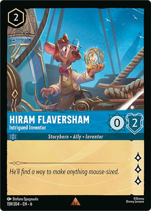 Lorcana - Hiram Flaversham - Intrigued Inventor - Azurite Sea (6)