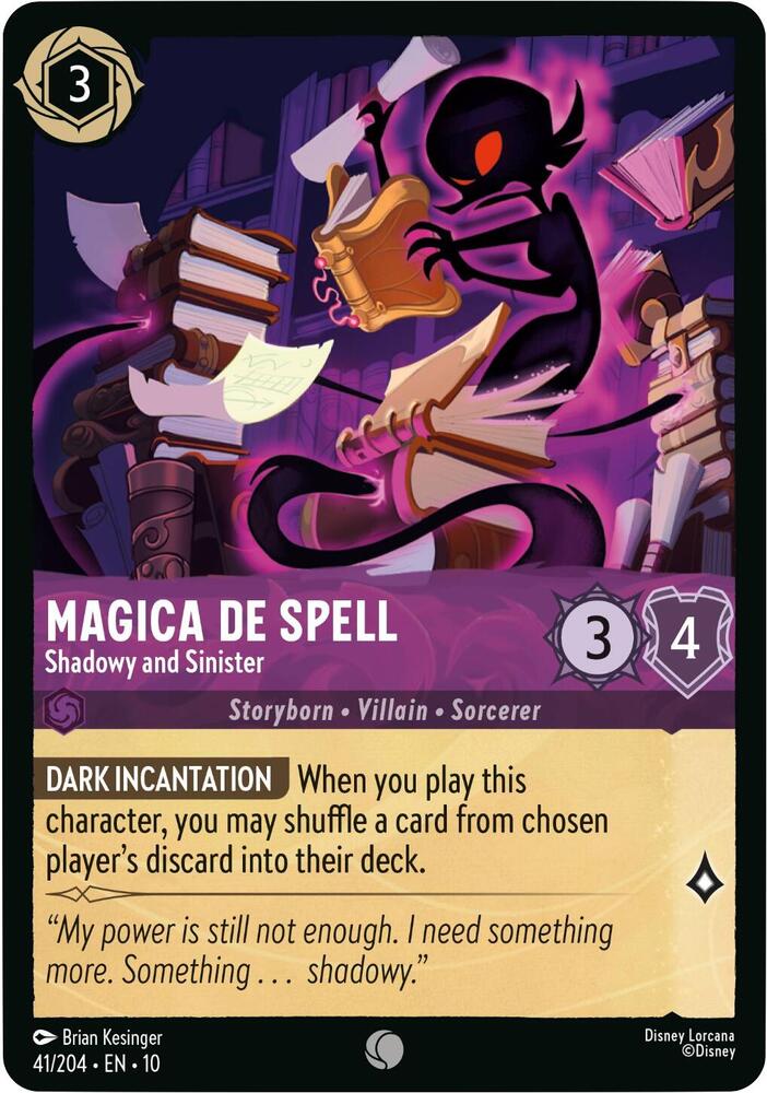 Lorcana - Magica De Spell Shadowy and Sinister - Whispers in the Well (10)