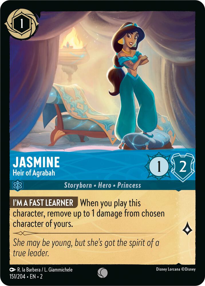 Lorcana - Jasmine - Heir of Agrabah - Rise of the Floodborn (2)