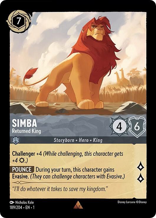 Lorcana - Simba - Returned King - The First Chapter (1)