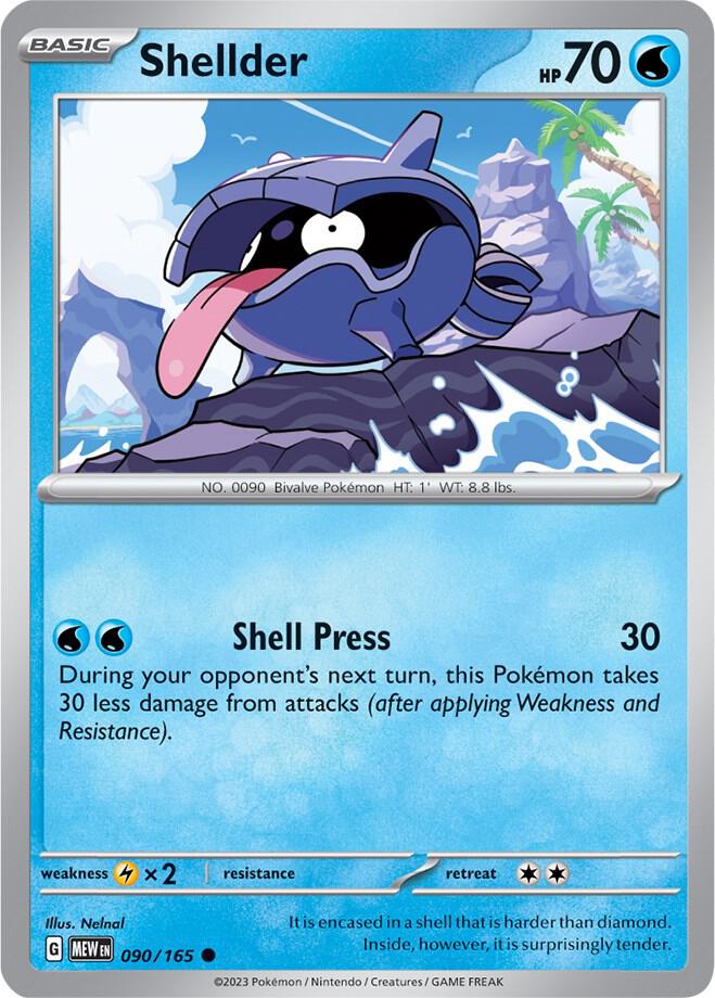 Pokemon - Shellder - SV: Scarlet & Violet 151 (MEW)