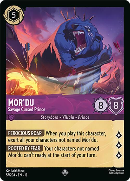 Lorcana - Mor'du - Savage Cursed Prince - Wilds Unknown (12)