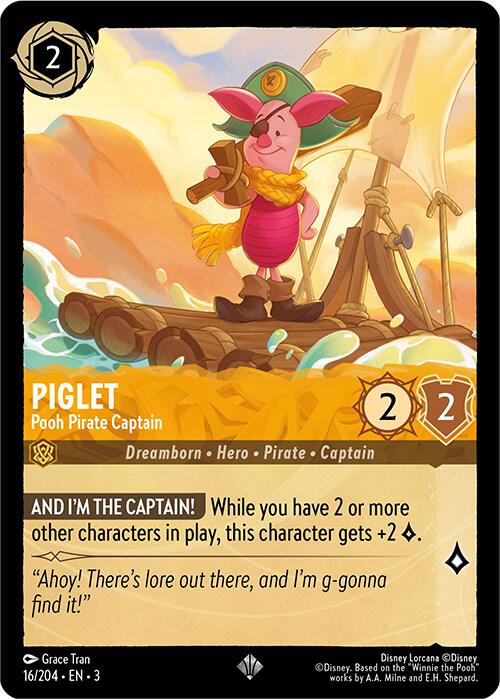 Lorcana - Piglet - Pooh Pirate Captain - Into the Inklands (3)