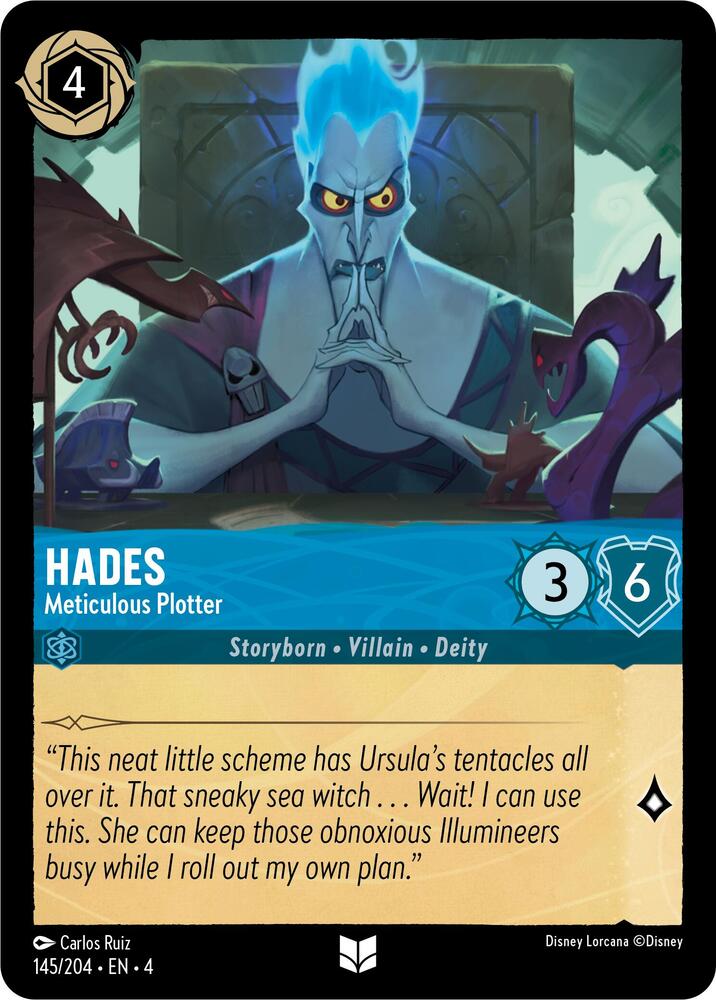 Lorcana - Hades - Meticulous Plotter - Ursula's Return (4)