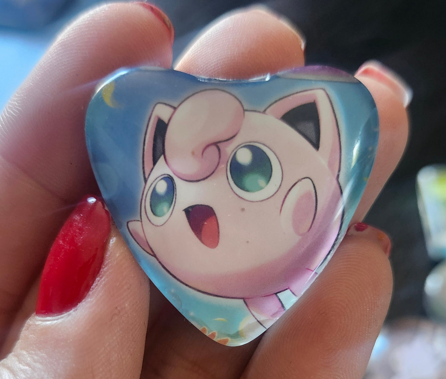 Heart Shaped Themed Magnets Pokemon