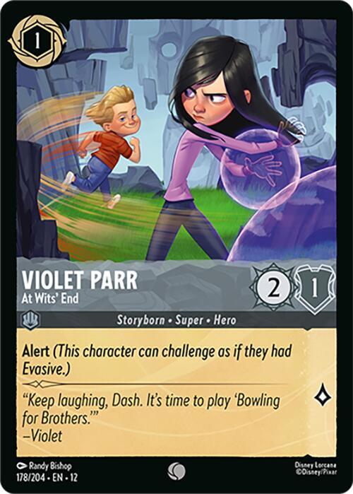 Lorcana - Violet Parr - At Wits' End - Wilds Unknown (12)