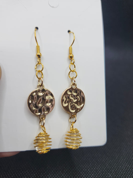 BG Signature Collection Fashion Gold & Quartz Earrings