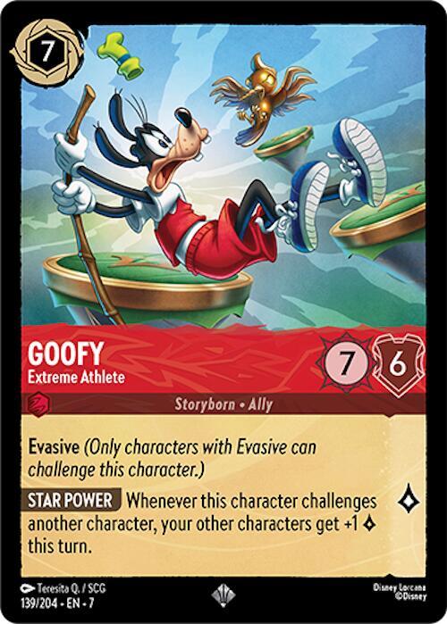 Lorcana - Goofy - Extreme Athlete - Archazia's Island (7) Cold Foil