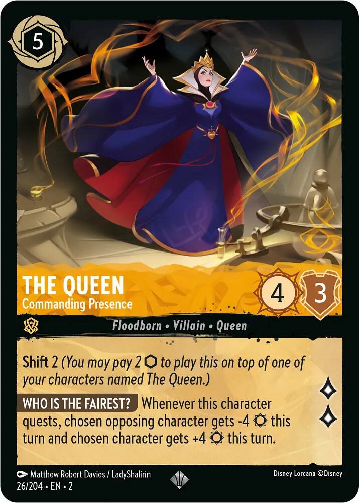Lorcana - The Queen - Commanding Presence - Rise of the Floodborn (2)