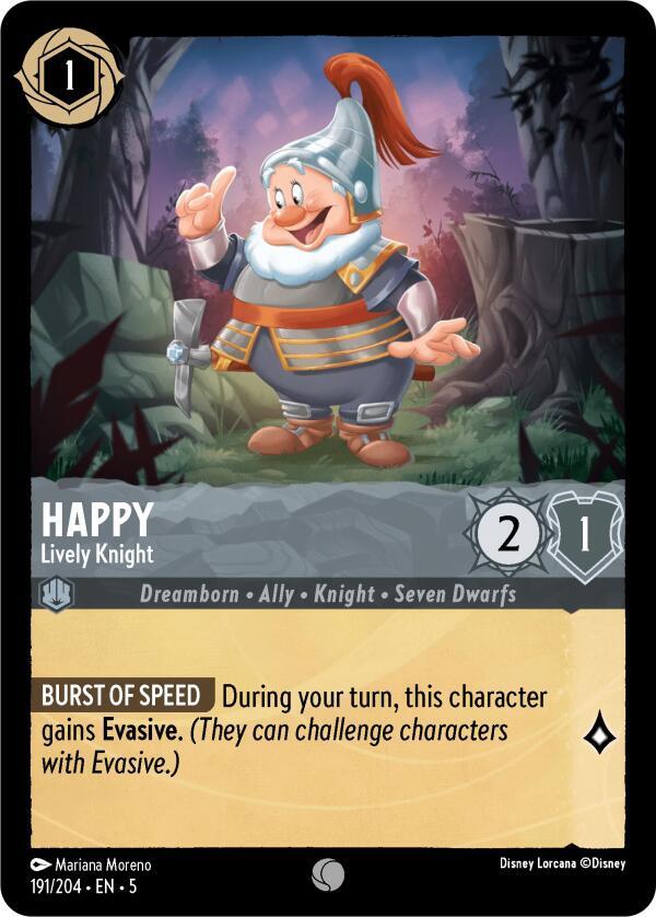 Lorcana - Happy - Lively Knight - Shimmering Skies (5)