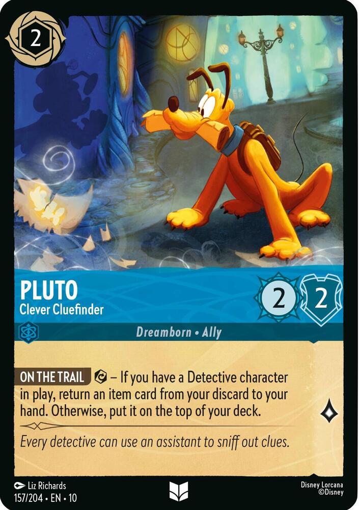 Lorcana - Pluto Clever Cluefinder - Whispers in the Well (10)