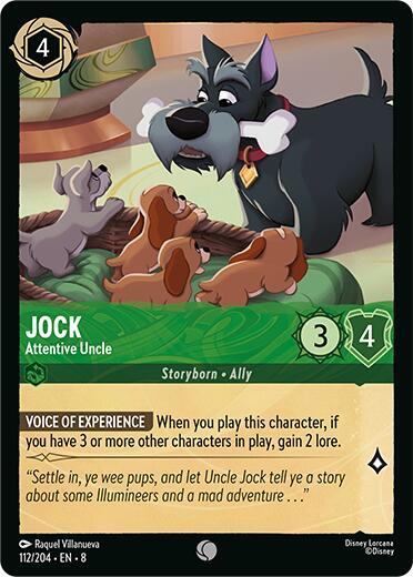 Lorcana - Jock - Attentive Uncle - Reign of Jafar (8) Cold Foil