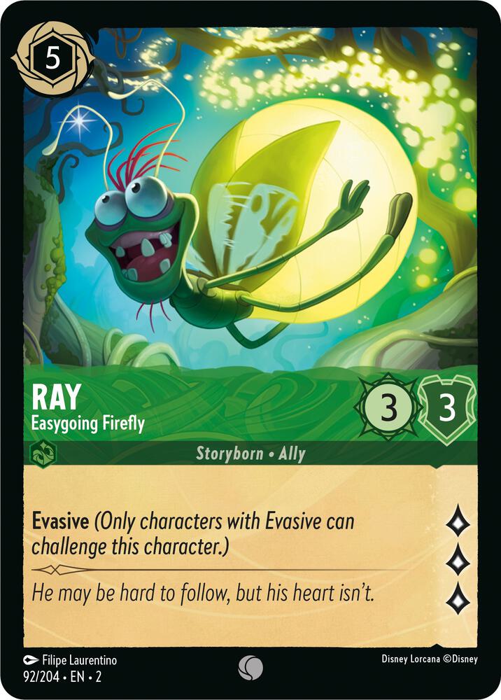 Lorcana - Ray - Easygoing Firefly - Cold Foil - Rise of the Floodborn (2)