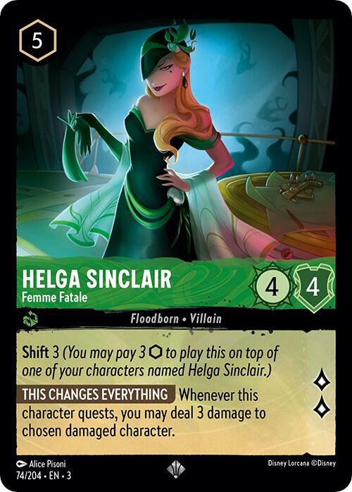 Lorcana - Helga Sinclair - Femme Fatale - Cold Foil - Into the Inklands (3)