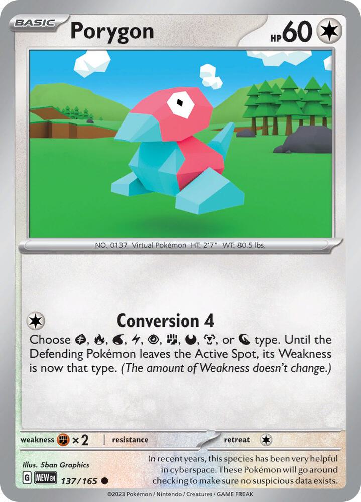 Pokemon - Porygon - SV: Scarlet & Violet 151 (MEW)