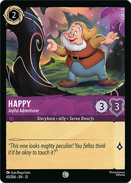Lorcana - Happy - Joyful Adventurer - Wilds Unknown (12)