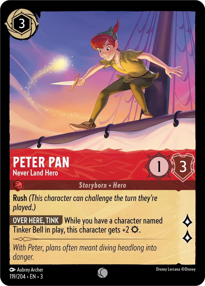 Lorcana - Peter Pan - Never Land Hero - Into the Inklands (3)
