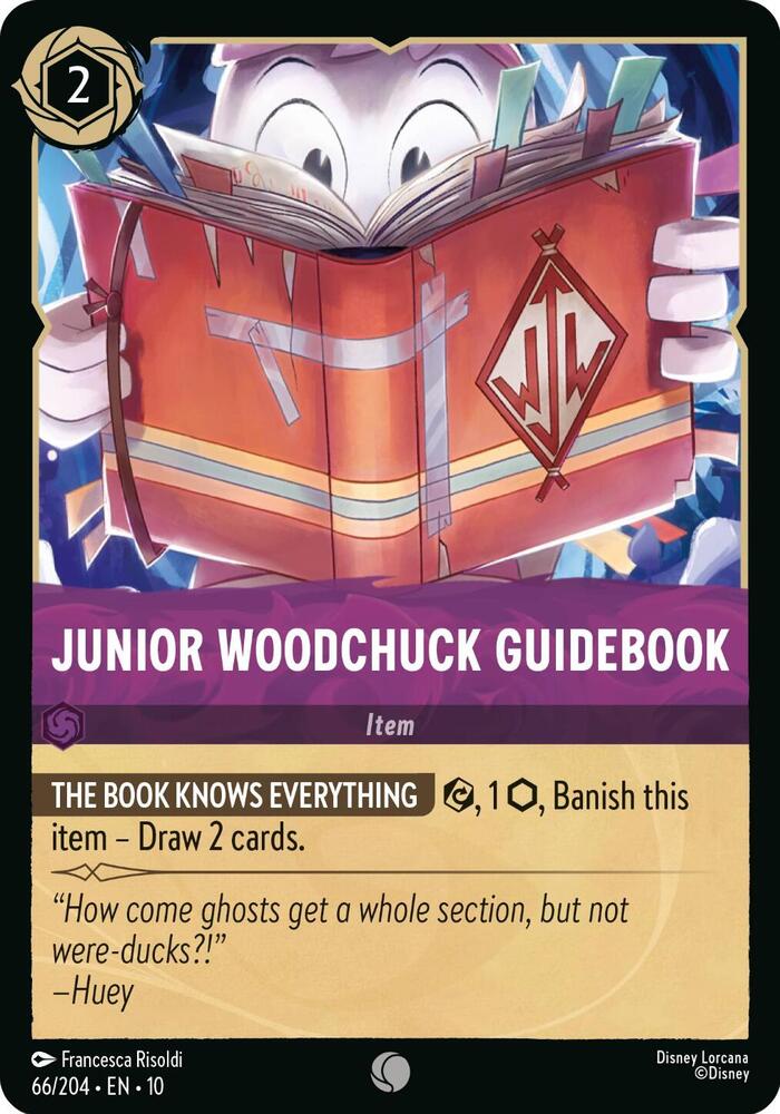 Lorcana - Junior Woodchuck Guidebook Cold Foil - Whispers in the Well (10)
