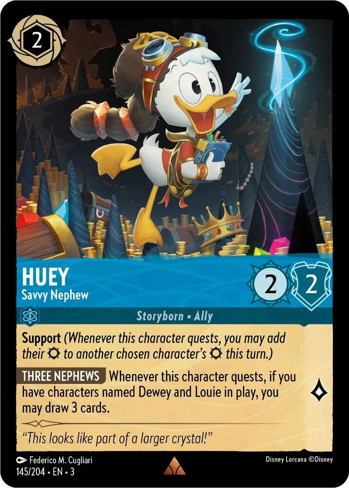 Lorcana - Huey - Savvy Nephew - Into the Inklands (3)