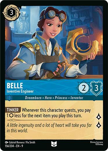 Lorcana - Belle - Inventive Engineer - Fabled (9)