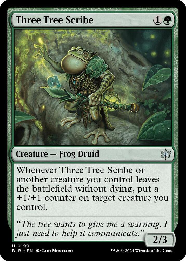 MTG - Three Tree Scribe - Bloomburrow (BLB)