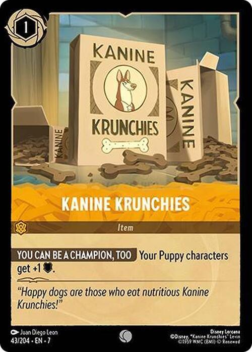 Lorcana - Kanine Krunchies - Archazia's Island (7) Cold Foil