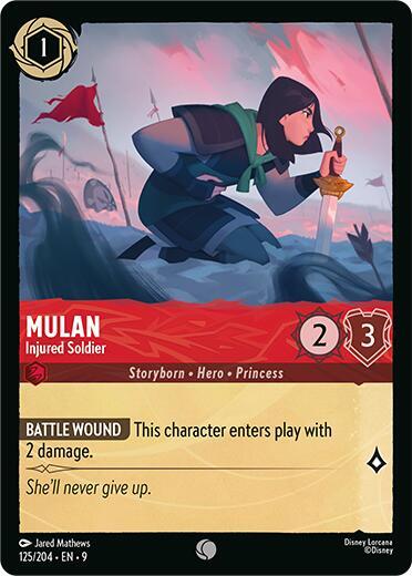 Lorcana - Mulan - Injured Soldier - Fabled (9)