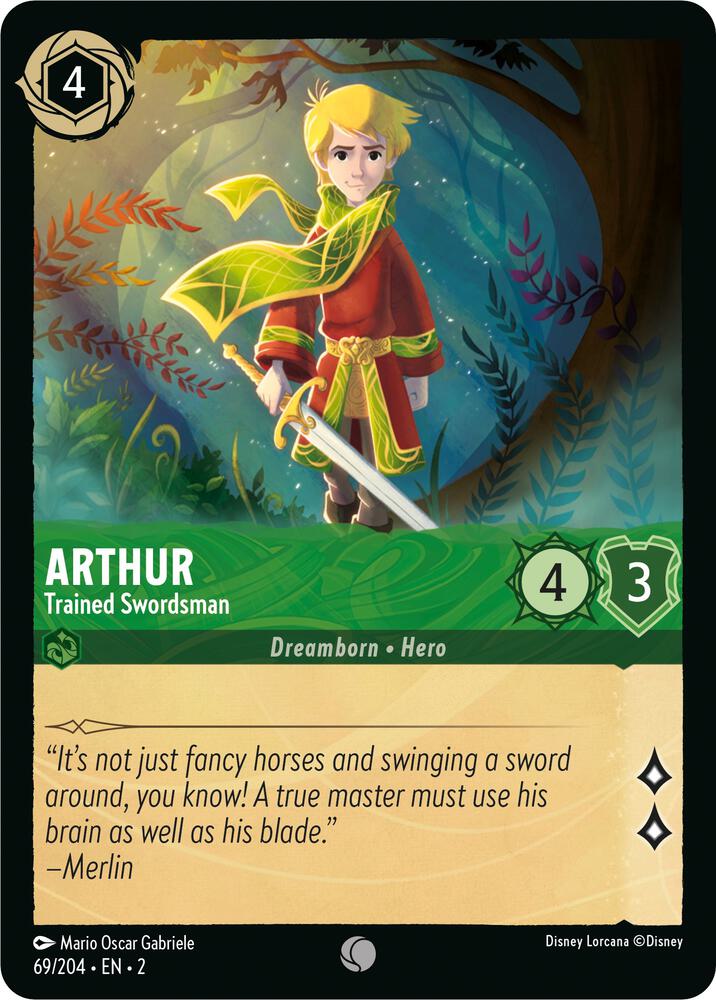Lorcana - Arthur - Trained Swordsman - Rise of the Floodborn (2)